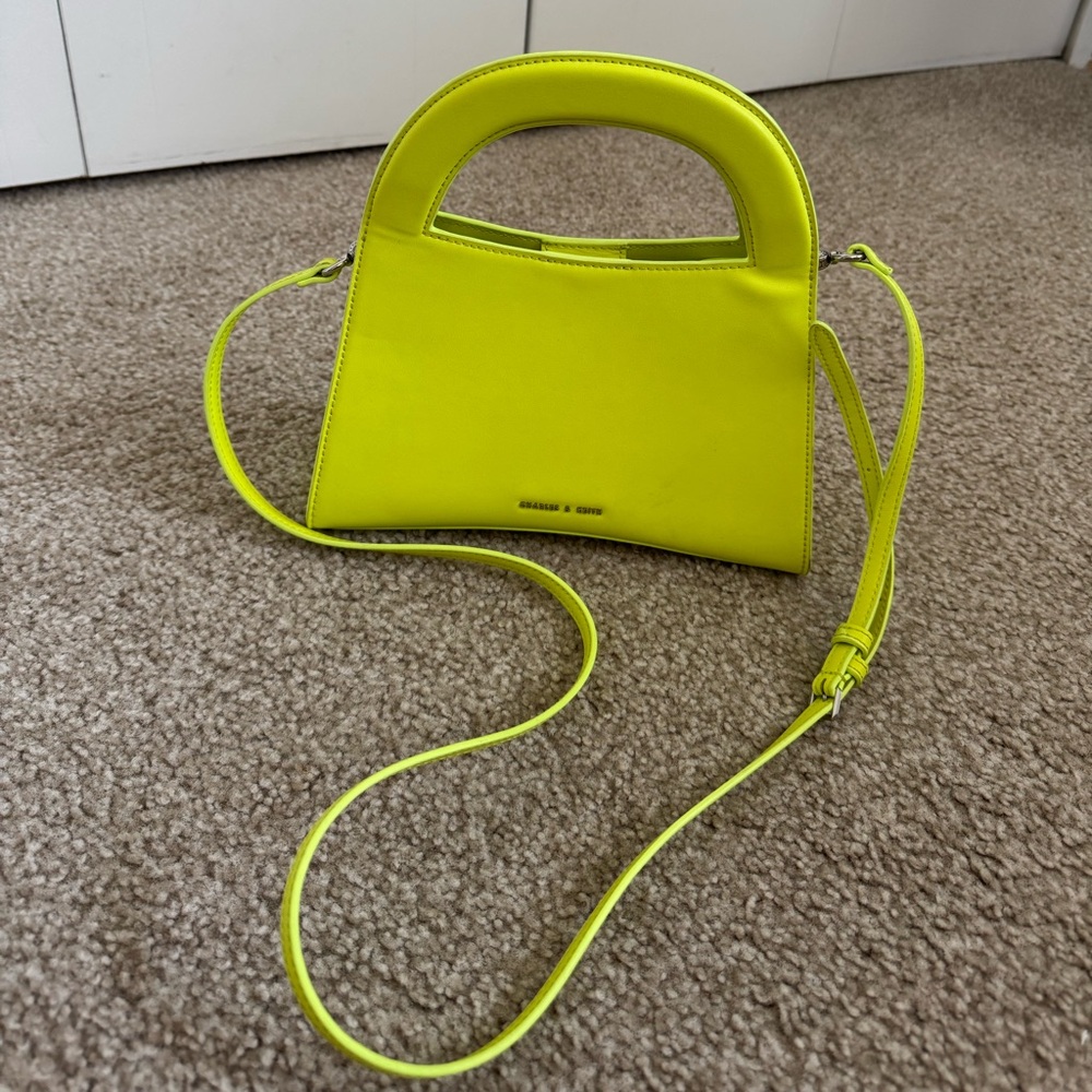 CHARLES & KEITH Bright Yellow Handbag